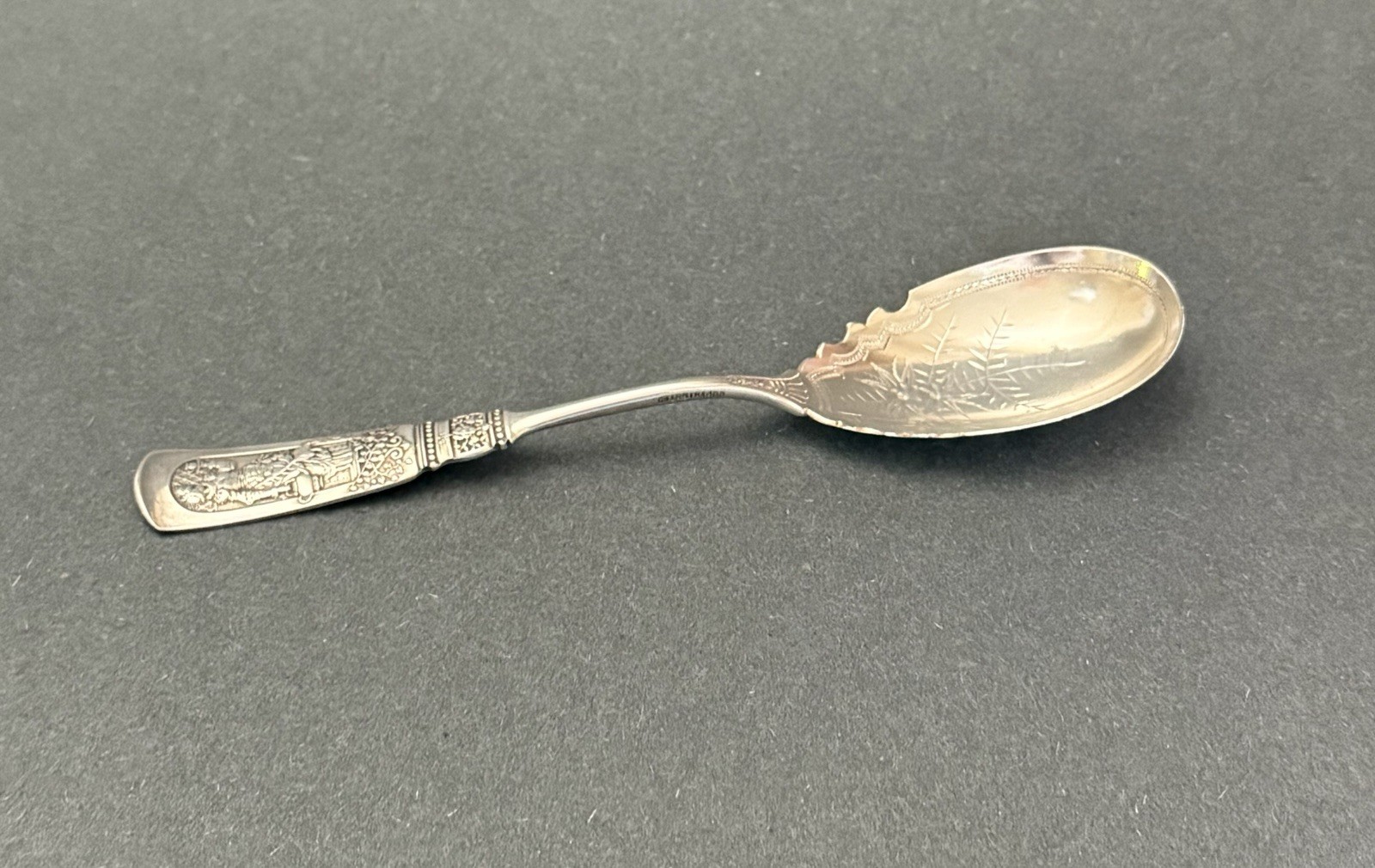 Gorham Fontainebleau Preserve Spoon, Sterling Silver, No Monogram, Rare Pattern