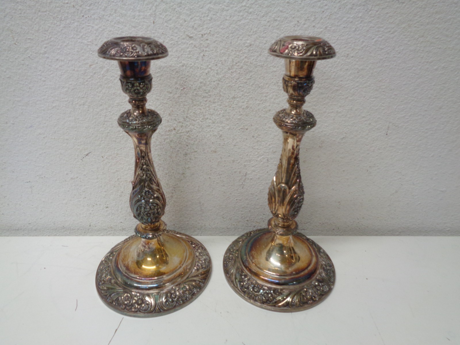 Vintage Pair 1847 Roger’s Bros (IS) Silver Plate Candlestick Holder Heritage