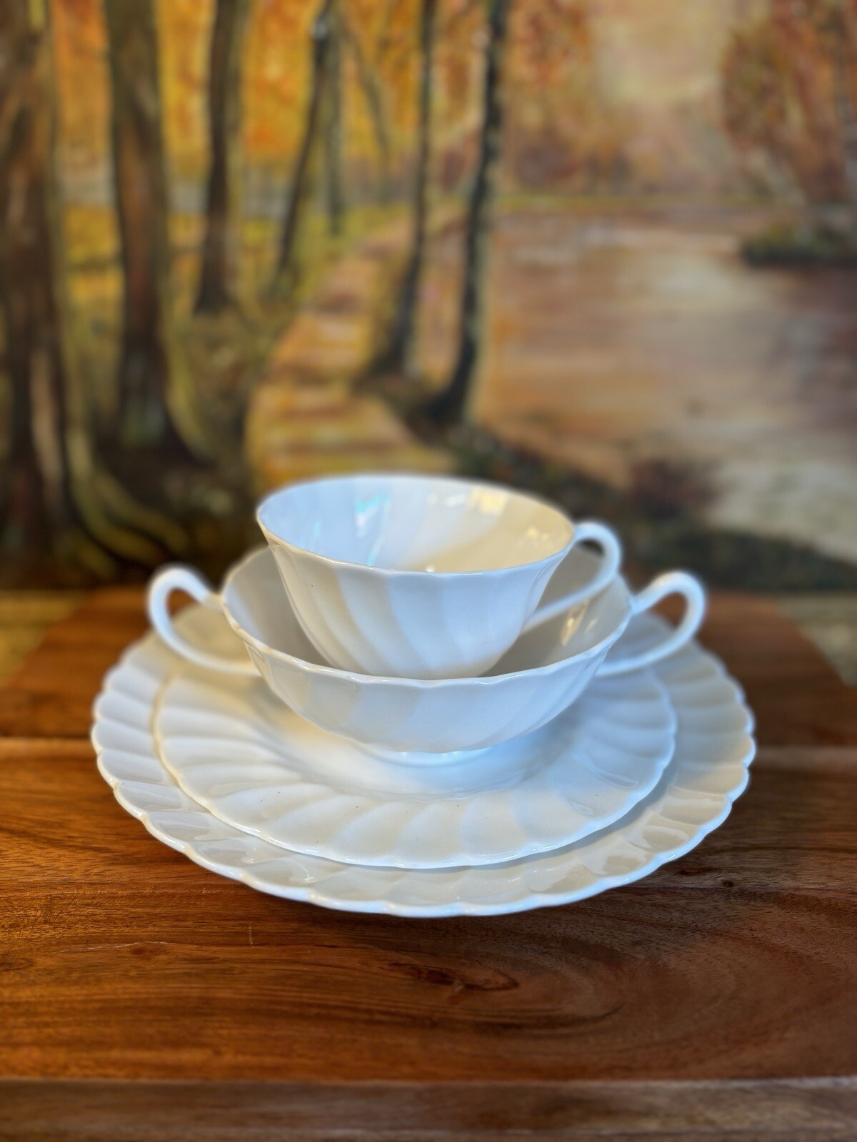 Vintage Old Chelsea Partial Set By Franciscan EUC