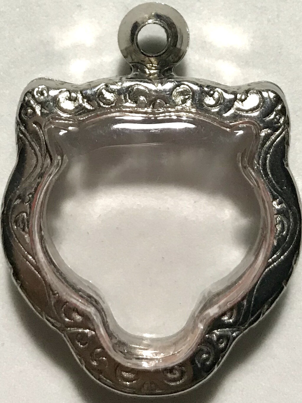 STAINLESS STEEL CASE/CASING AMULET PHRA LP THAI BUDDHA PENDANT C1084 h2.7 w2.6cm