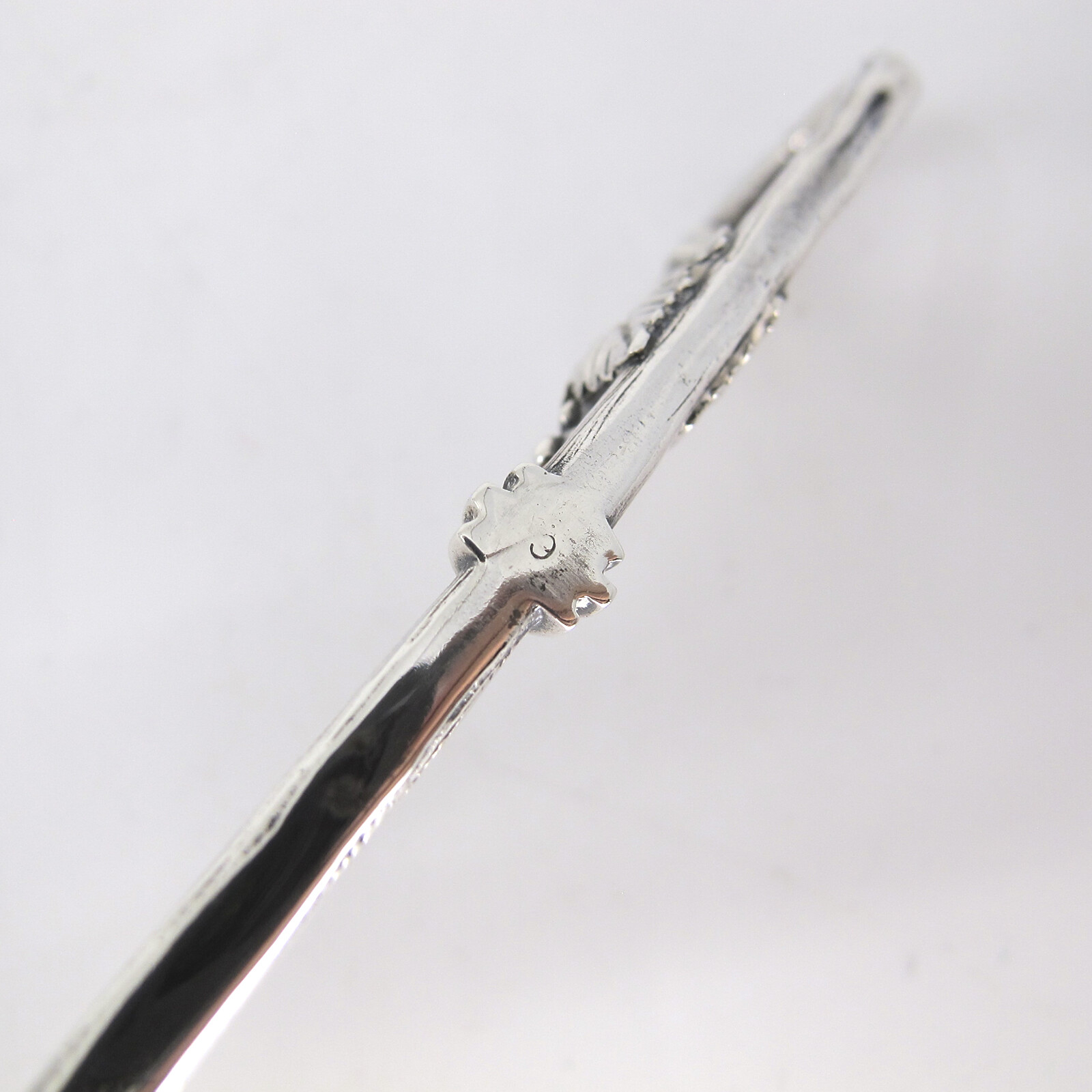 WHITING Extra Long All Sterling Silver Grape Shears 7 3/4″ Solid Figural Grapes