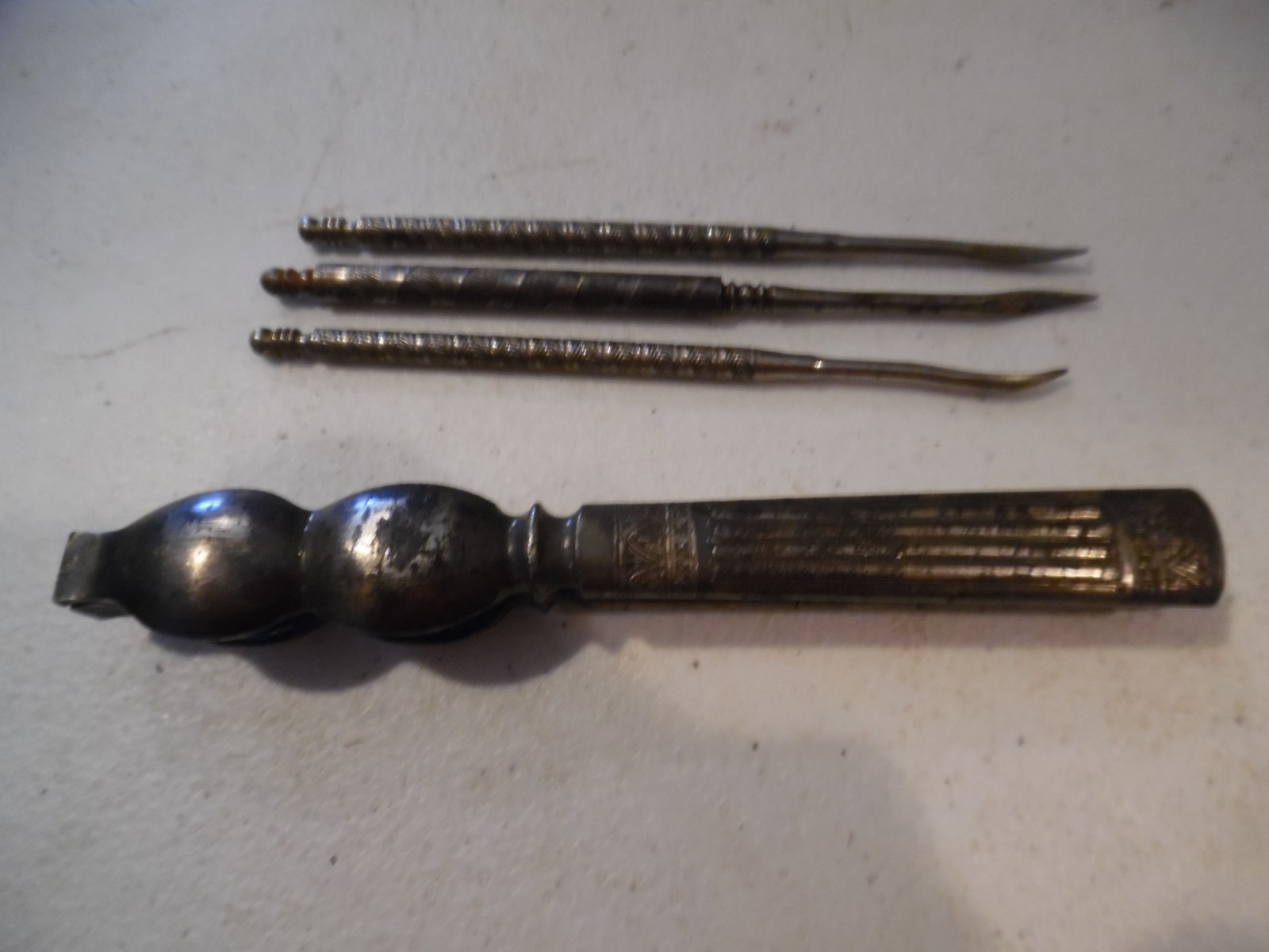 Antique Victorian WALLACE BROTHERS Silverplate Nutcracker