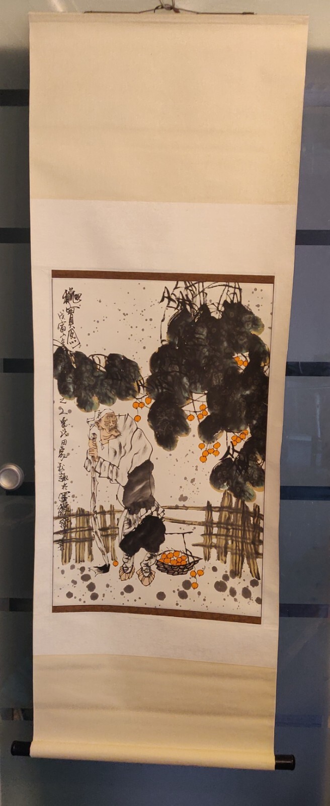 A Modern Reproduction Chinese Painting Silk Scroll-figure