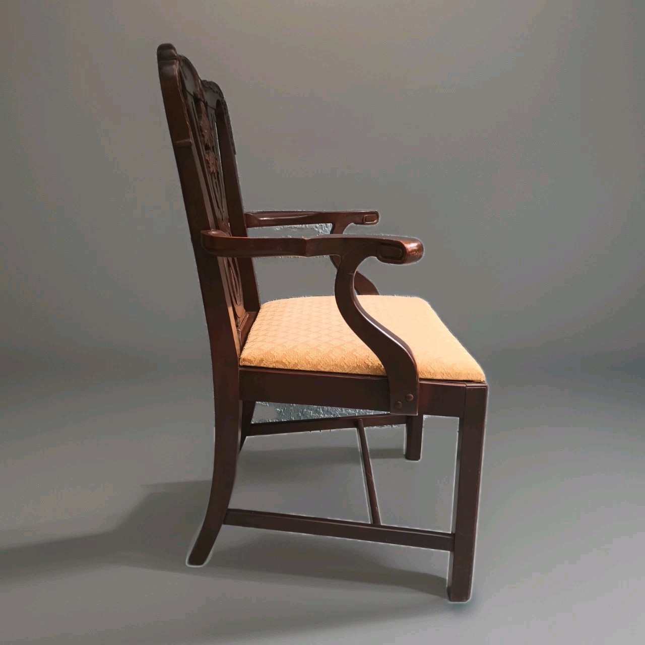 Antique Set Of 6 Drexel Furniture Co. Chippendale Carved Dining Room Chairs 1951