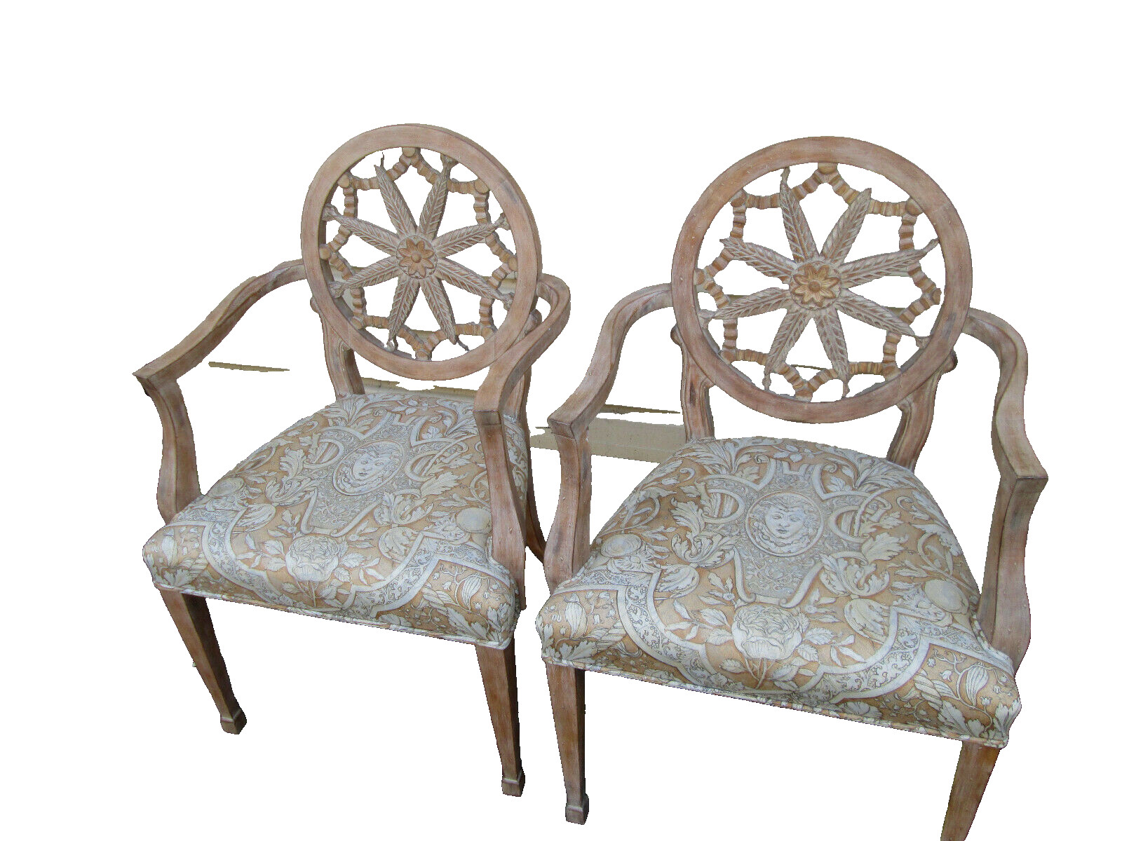 58312 Set of 6 QUALITY Custom Made Dining Chairs w Original Factory Finish