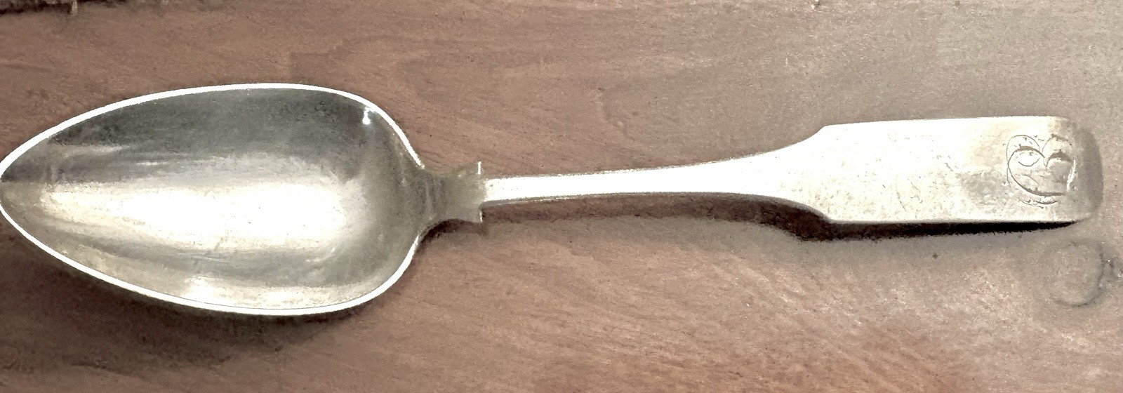 Early 19th Century Philadelphia Coin Silver Spoon by Edward Lownes (1792-1834)