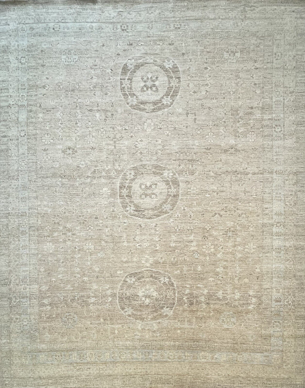 Terrific Transitional – Oriental Khotan Design – Tribal Rug – 7.10 x 9.9 ft.