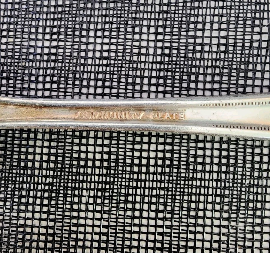 👌 ONEIDA ANTIQUE c1921 GROSVENOR PATTERN SILVERPLATED TABLE SERVING SPOON 🍛🥄