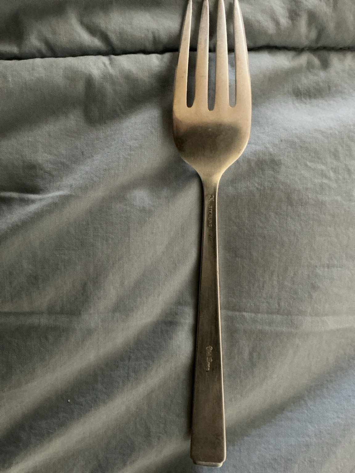 Vintage Towle Sterling Silver Fork .925 Sterling PAT No Monogram