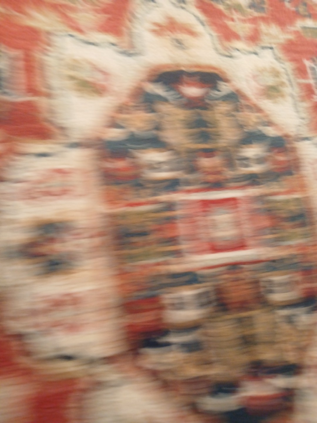Vintage Afghan Hand-Knotted Wool Rug