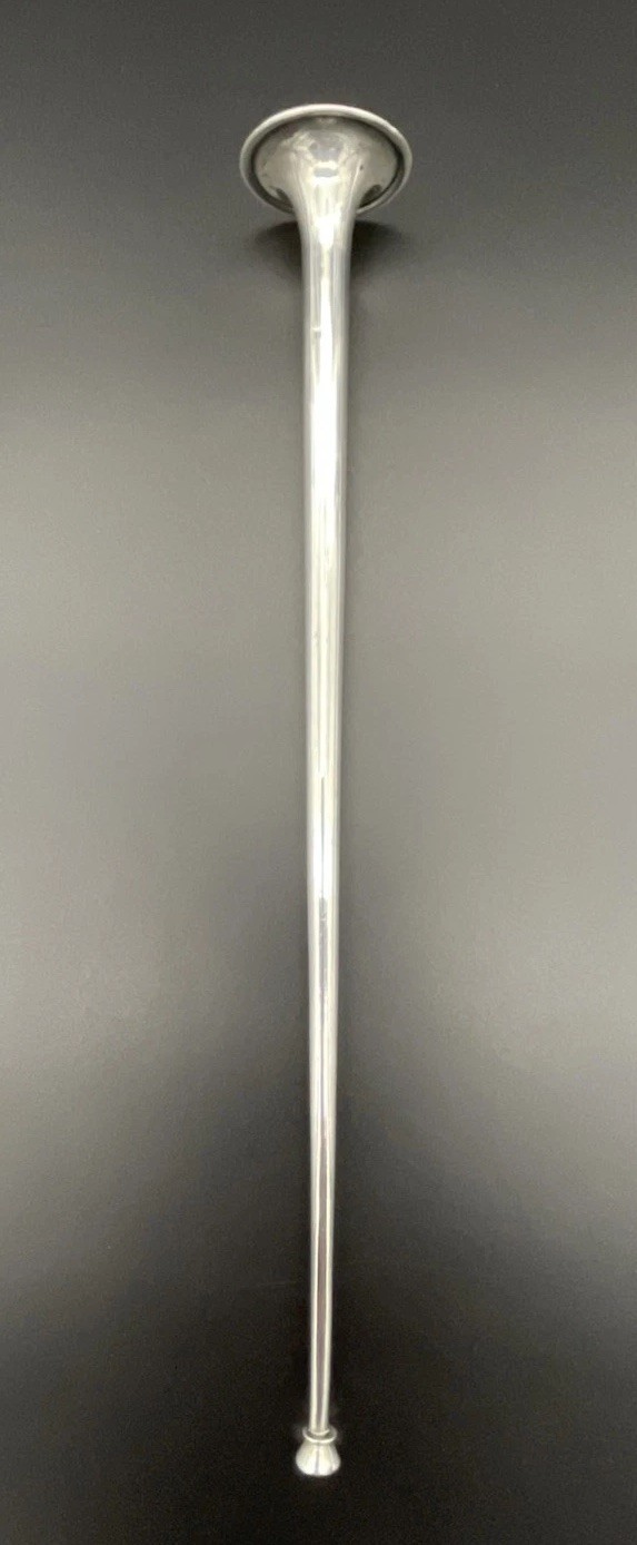 American Sterling Silver Novelty Hunting Horn 10 1/8”