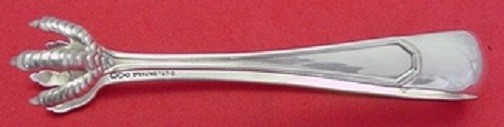 Queen Anne Plain by Dominick and Haff Sterling Silver Sugar Tong 4 5/8″