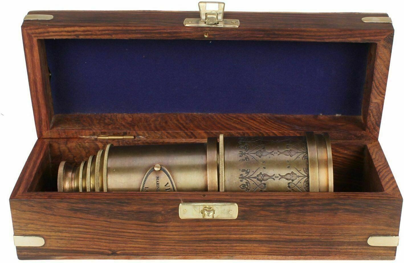 Marine Telescope Nautical Antique Solid Brass Maritime Pirate Spyglass 20″
