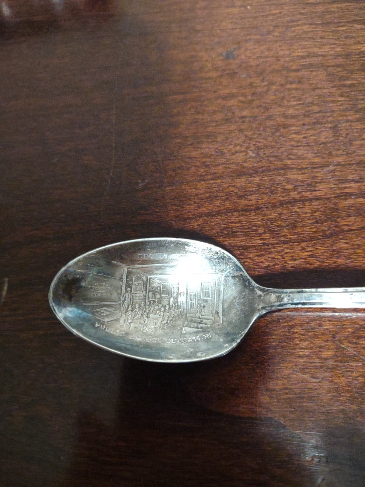 Vintage WM. Rogers Martin Van Buren Silver Plated Presidential Spoon