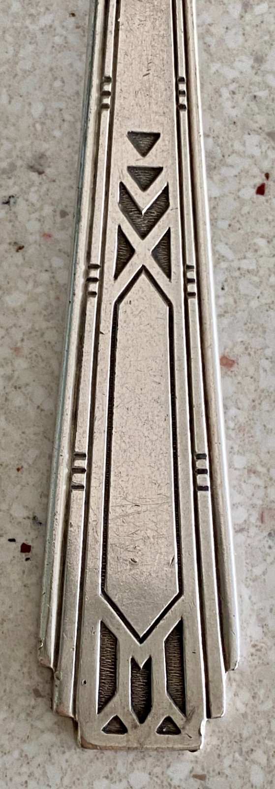 Oneida Community Tudor Plate Friendship 1932 Art Deco Meat Serving Fork