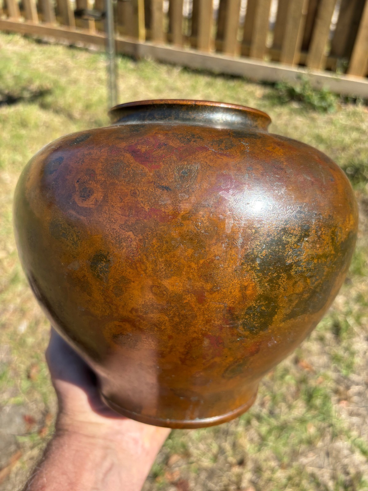 Superb signed Japanese Bronze Vase Showa likely Hannya Foundry