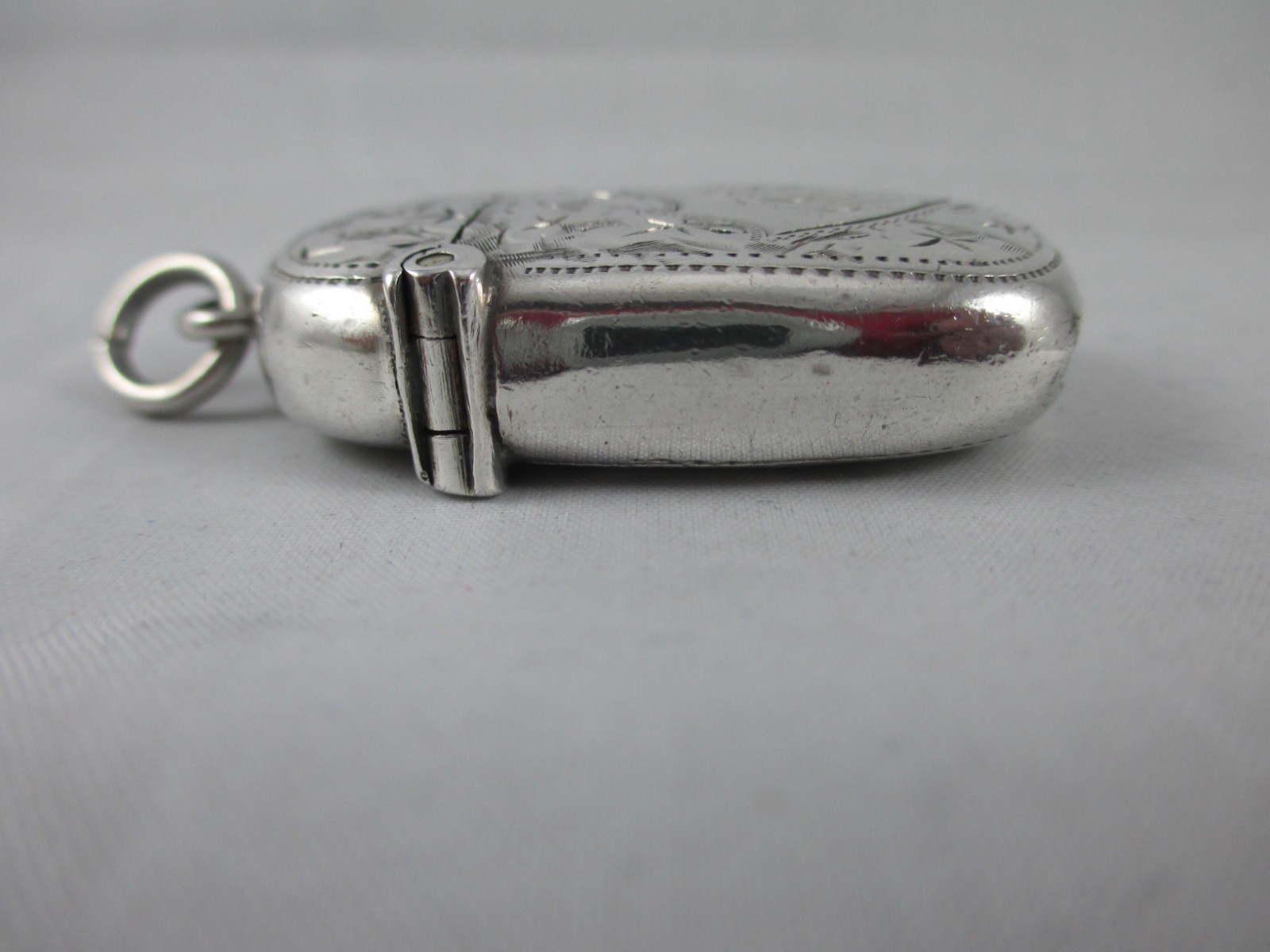 LOVELY SOLID SILVER, GEORGE V VESTA CASE, JOSEPH GLOSTER Ltd, BIRM 1924
