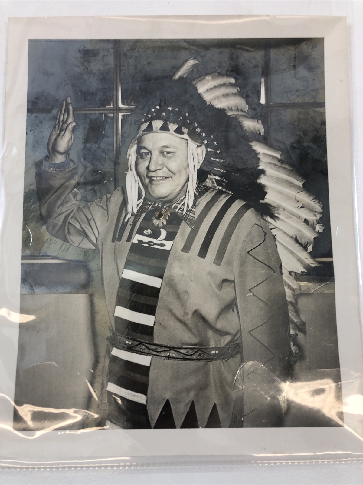 Chief Swift Wind – SIGNED, Inscribed, Photograph – 8″ x 11″ – RARE – Original