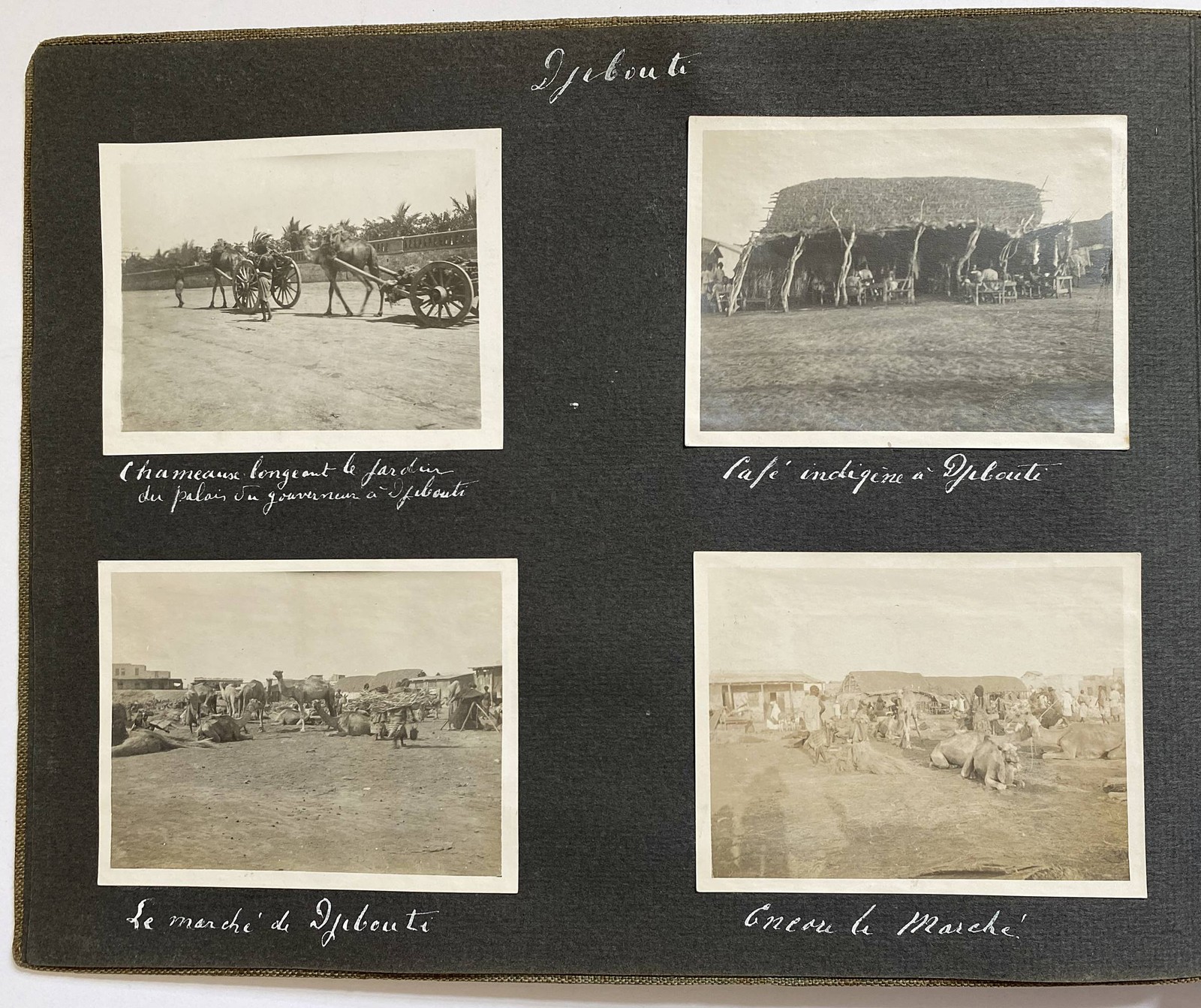 Djibouti Java Sumatra Sri Lanka Singapore Sphinx Cairo Photo Album 1913