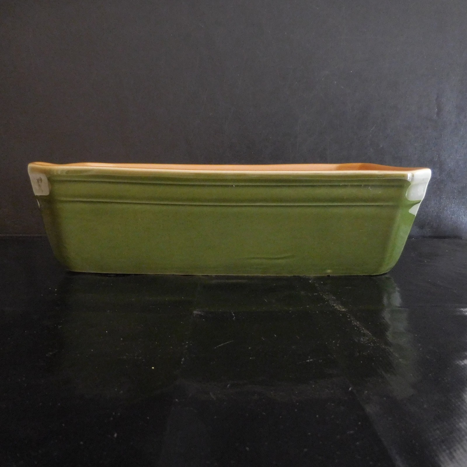 Art Deco Design Rectangular Faience Ceramic Oven Platter France 20thC N3055