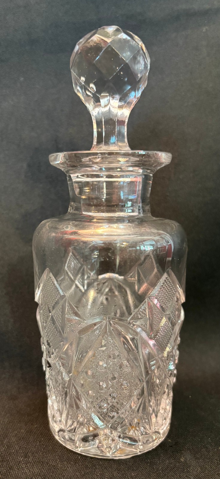 EAPG Antique Pattern SUNBEAM COLOGNE BOTTLE McKee & Brothers Glass #1898