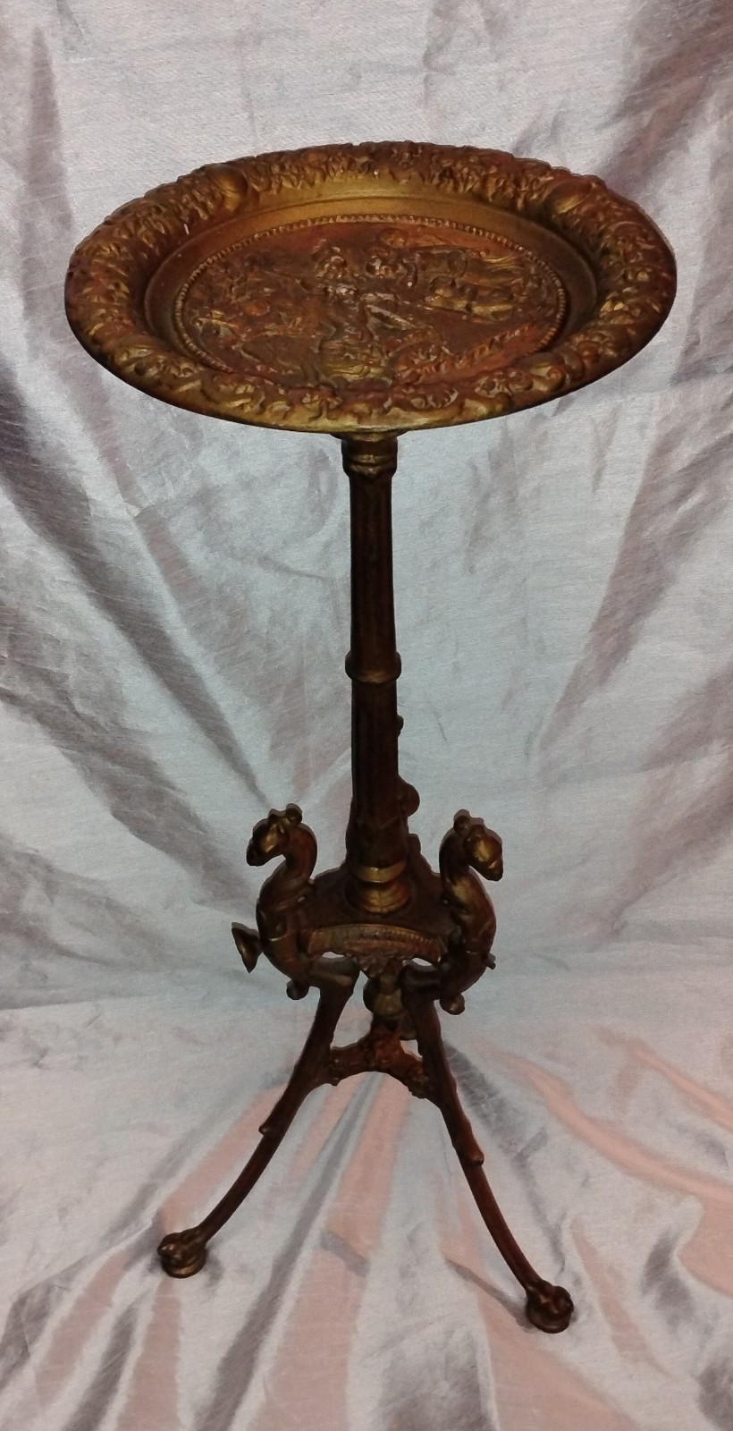 19th Century Antique Plant/ Pot Stand – Side/ Accent Table – Roman Goddess
