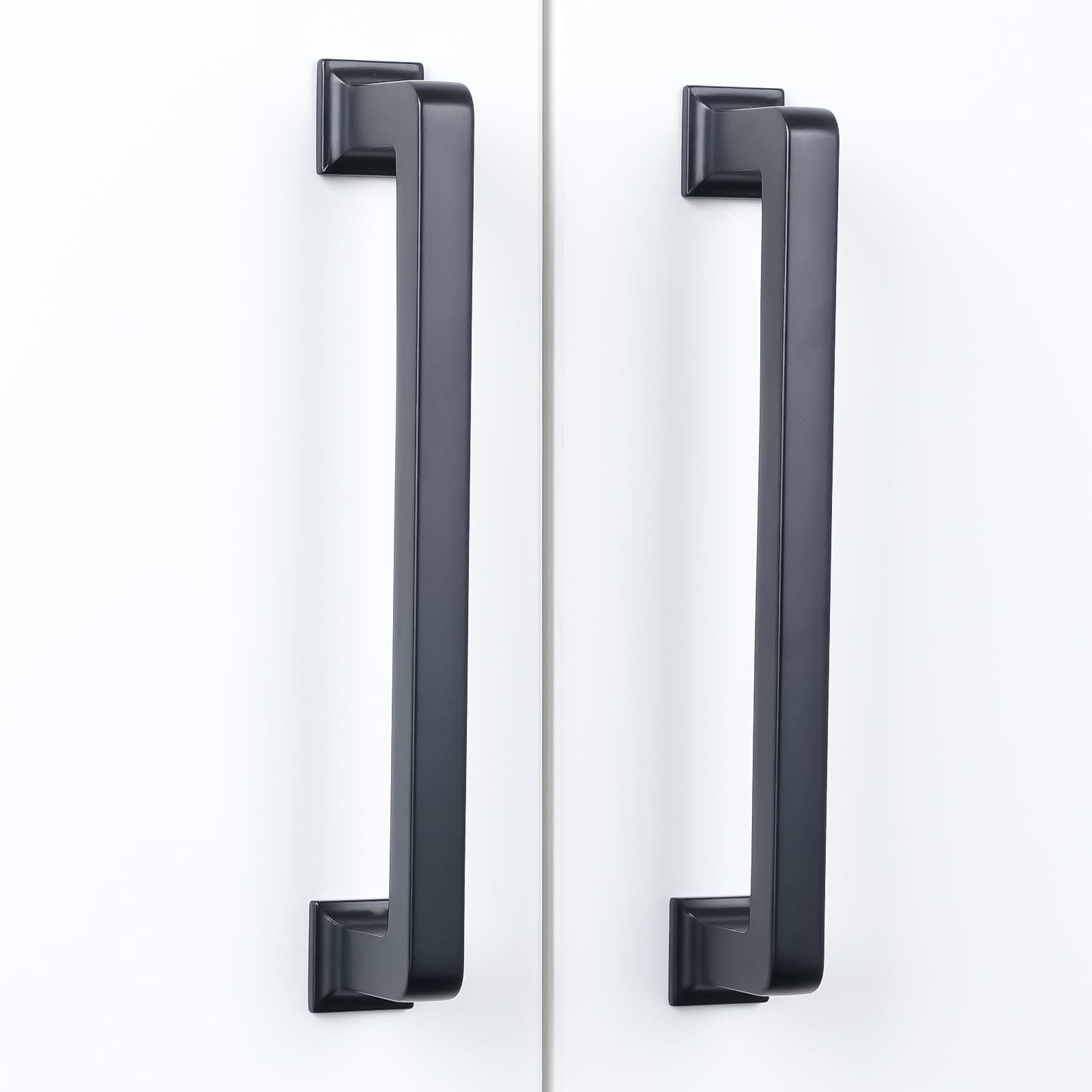 Giyuro 6 Pack Matte Black Cabinet Pulls 12-3/5 Inch320Mm Kitchen Cabinet