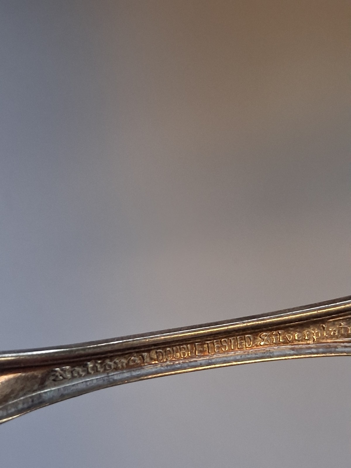 National Double Tested Silverplate Spoon