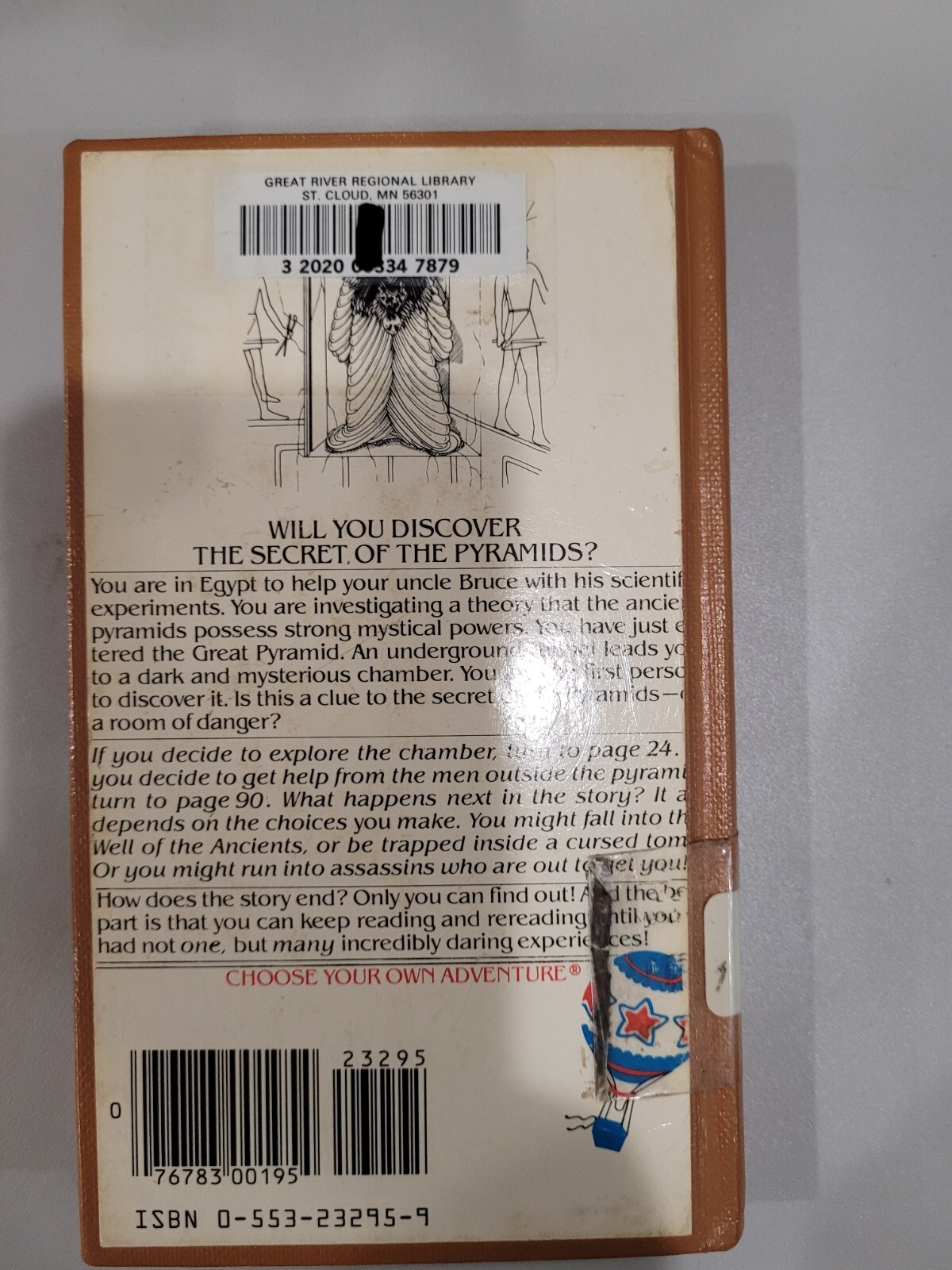 Choose Your Own Adventure Secret of the Pyramids Hardcover Book