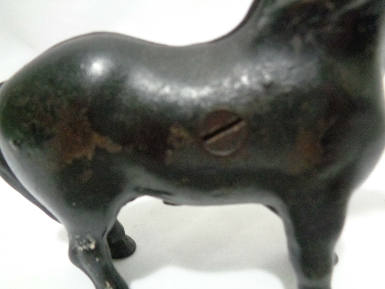 Old Arcade USA Cast Iron Beauty Work Horse Still Coin Bank Original