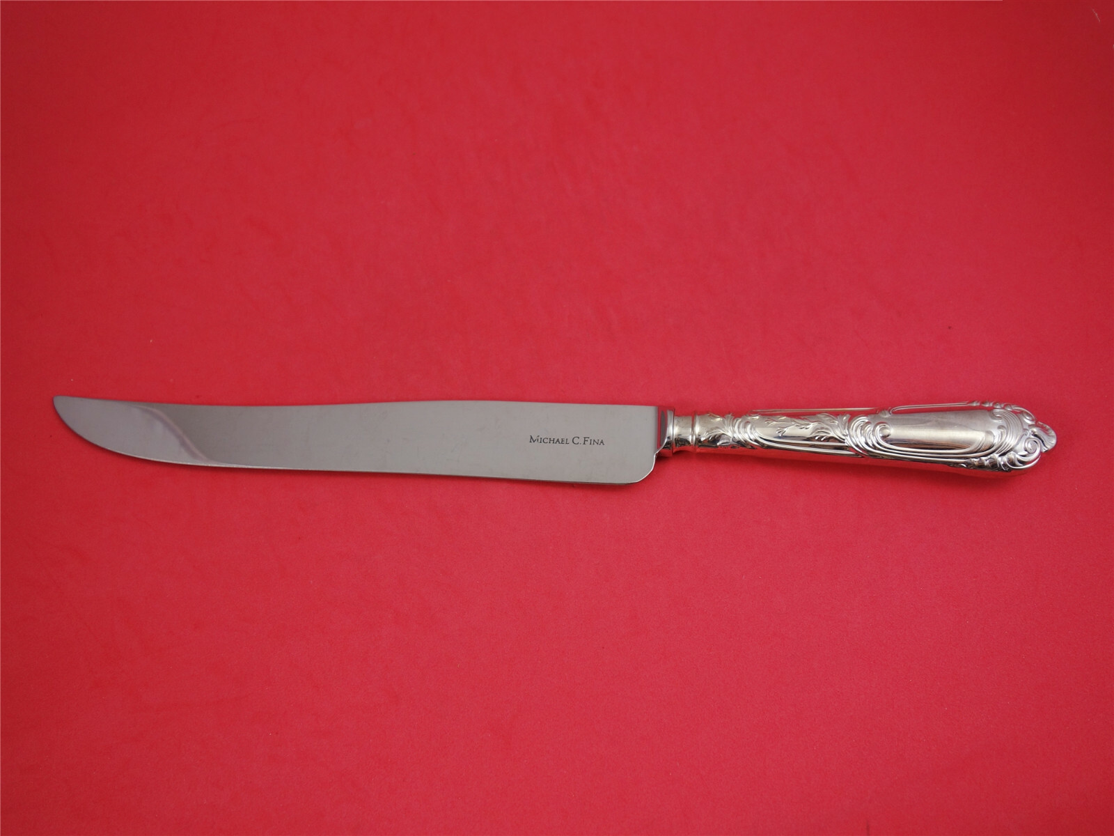 La Regence by Carrs Sterling Silver Roast Knife retailed by Michael Fina 14 1/8″