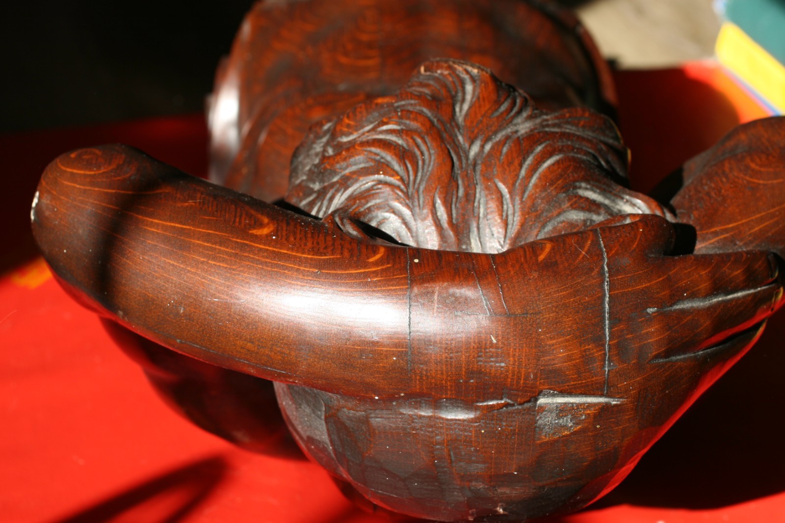 Antique Wood American Carved Oak Figural Parts