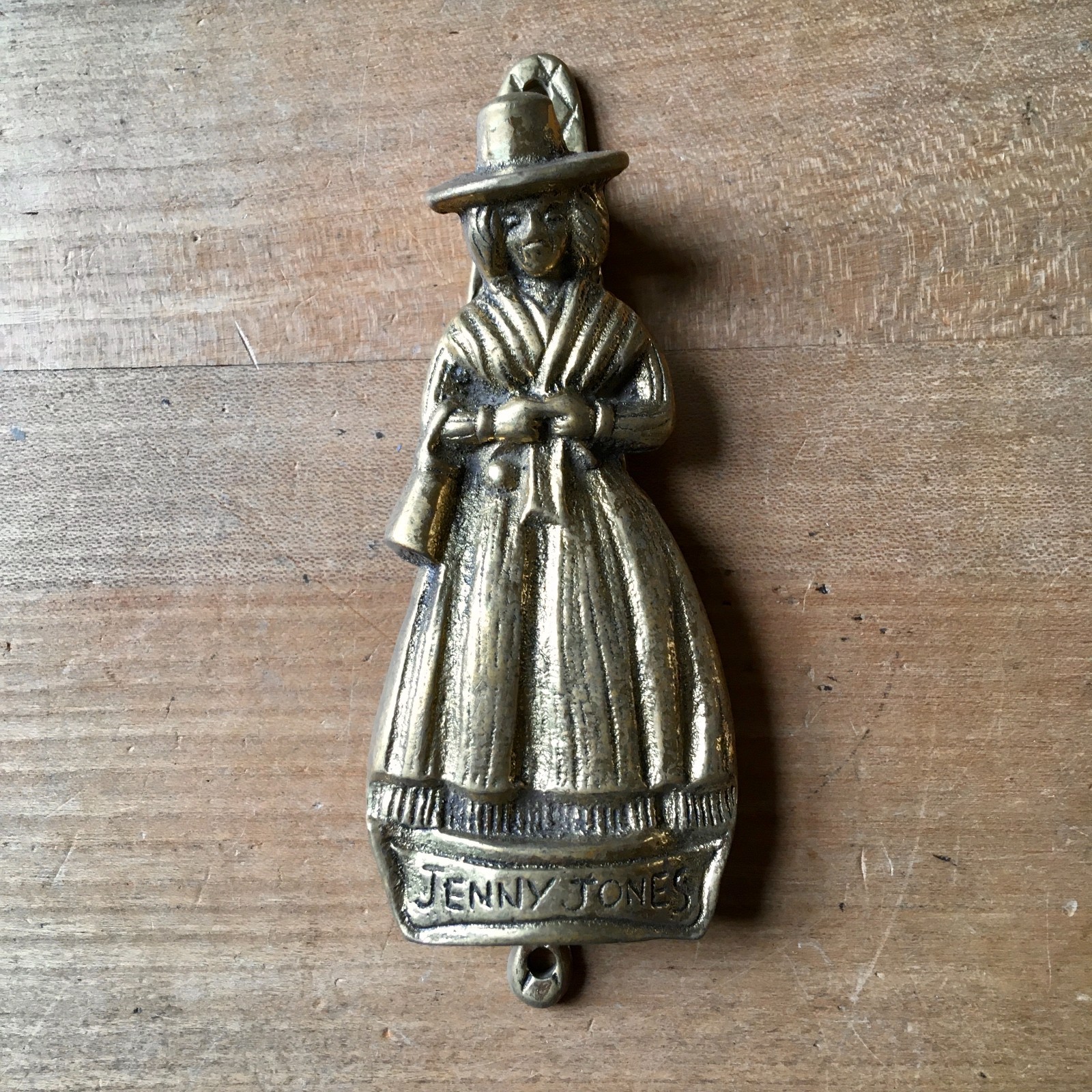 Vintage Brass Door Knocker Jenny Jones Welsh Interest Bedroom Guestroom