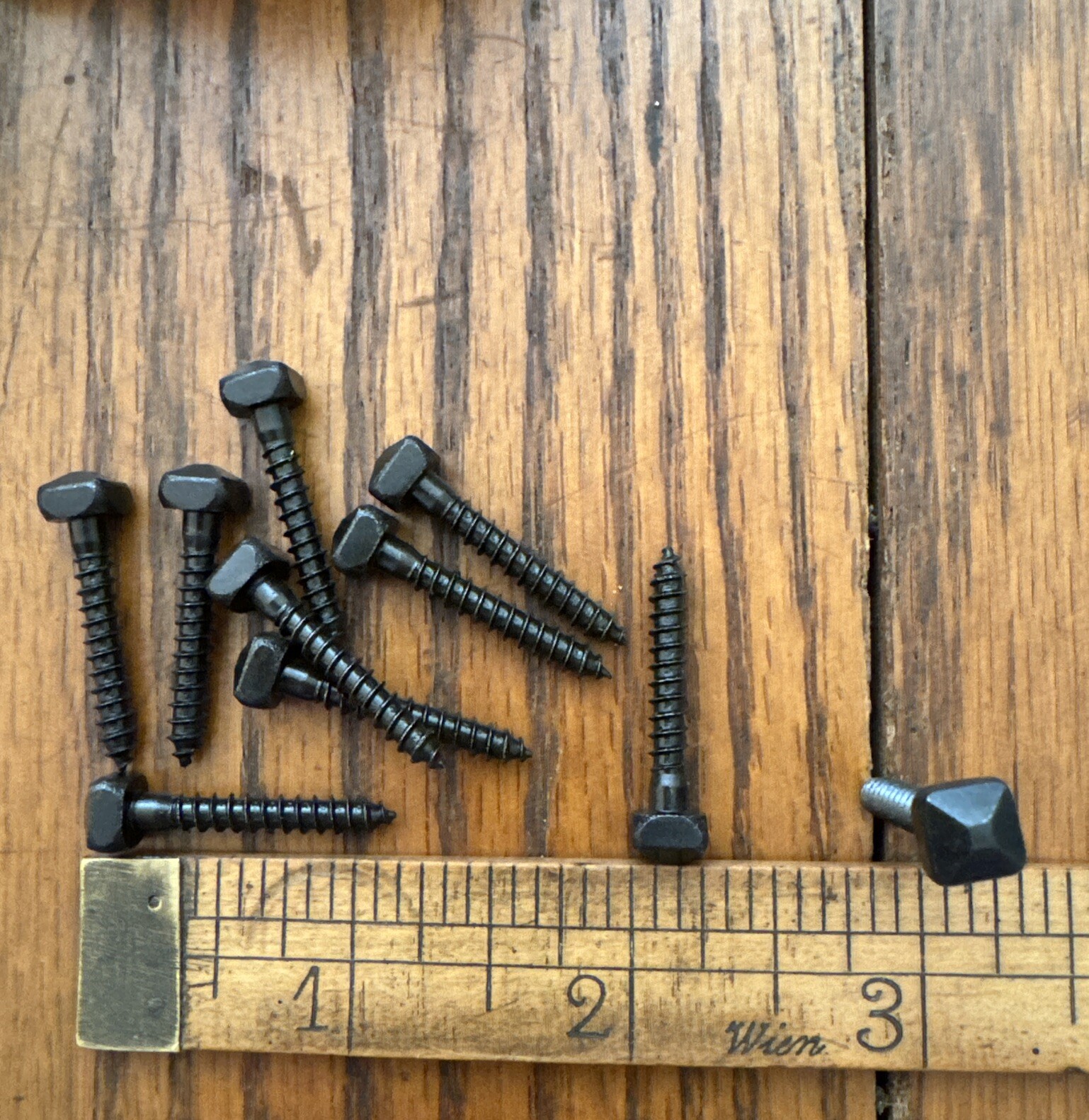 # 7 X 1 Wood Door Screws Square Pyramid Head Steel Black Oxide Free Shipping