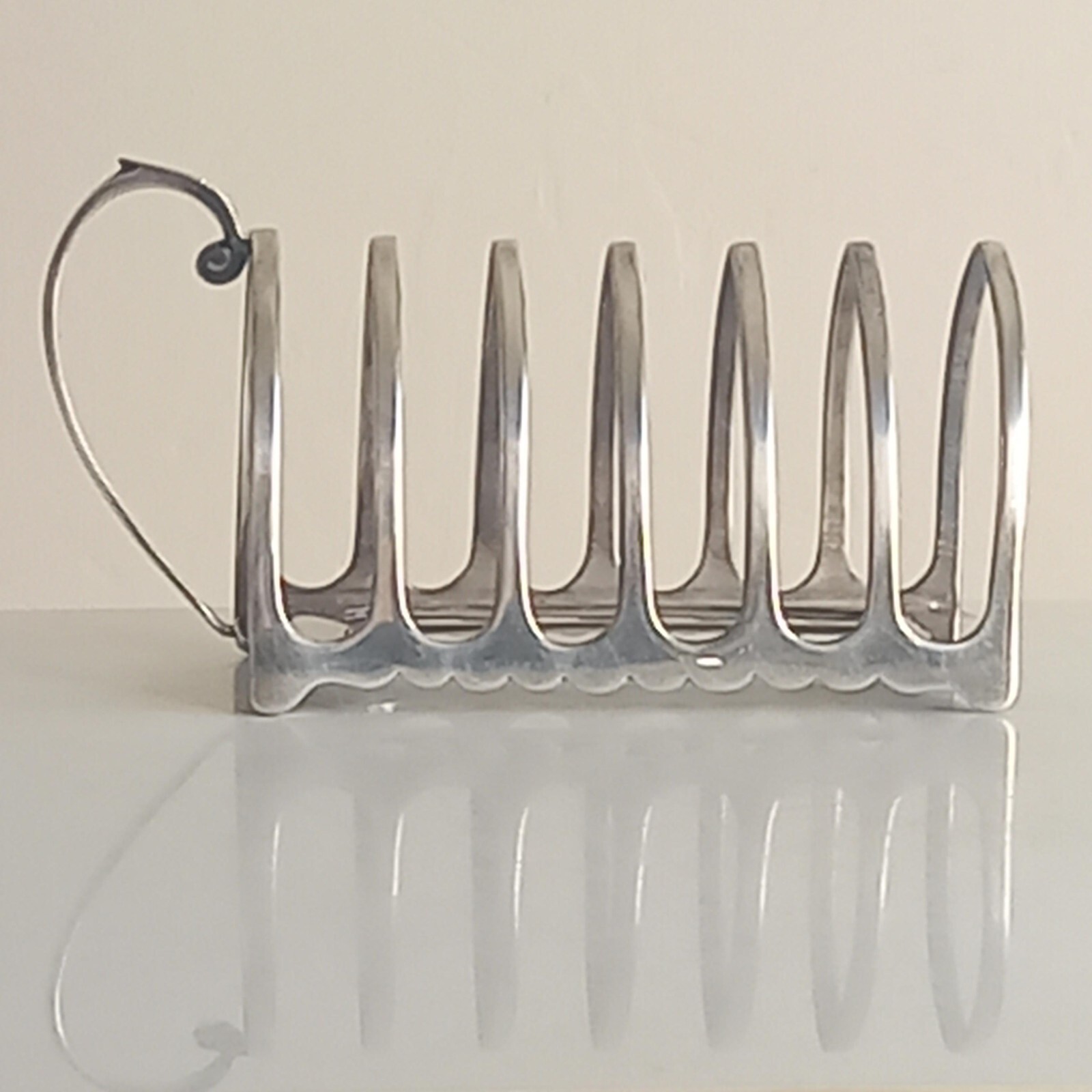 Antique silver plated toast rack James Dixon & sons Sheffield very rare Gothic