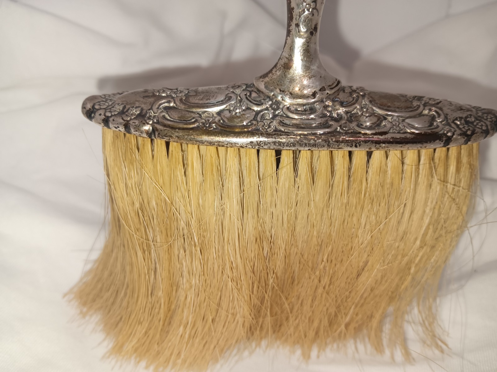 Tiffany & Co. Makers . Vanity- Hat Brush- Sterling- Victorian- Repousse