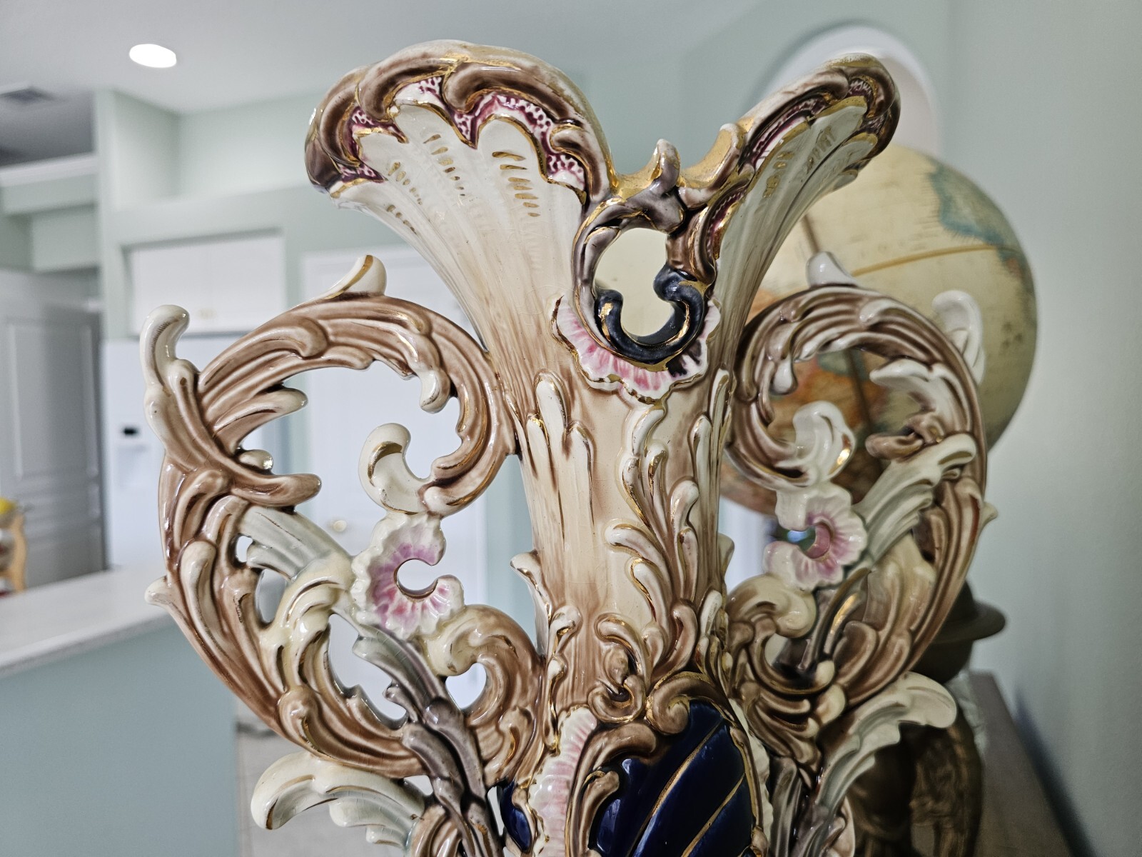 LARGE Eichwald Majolica Vase