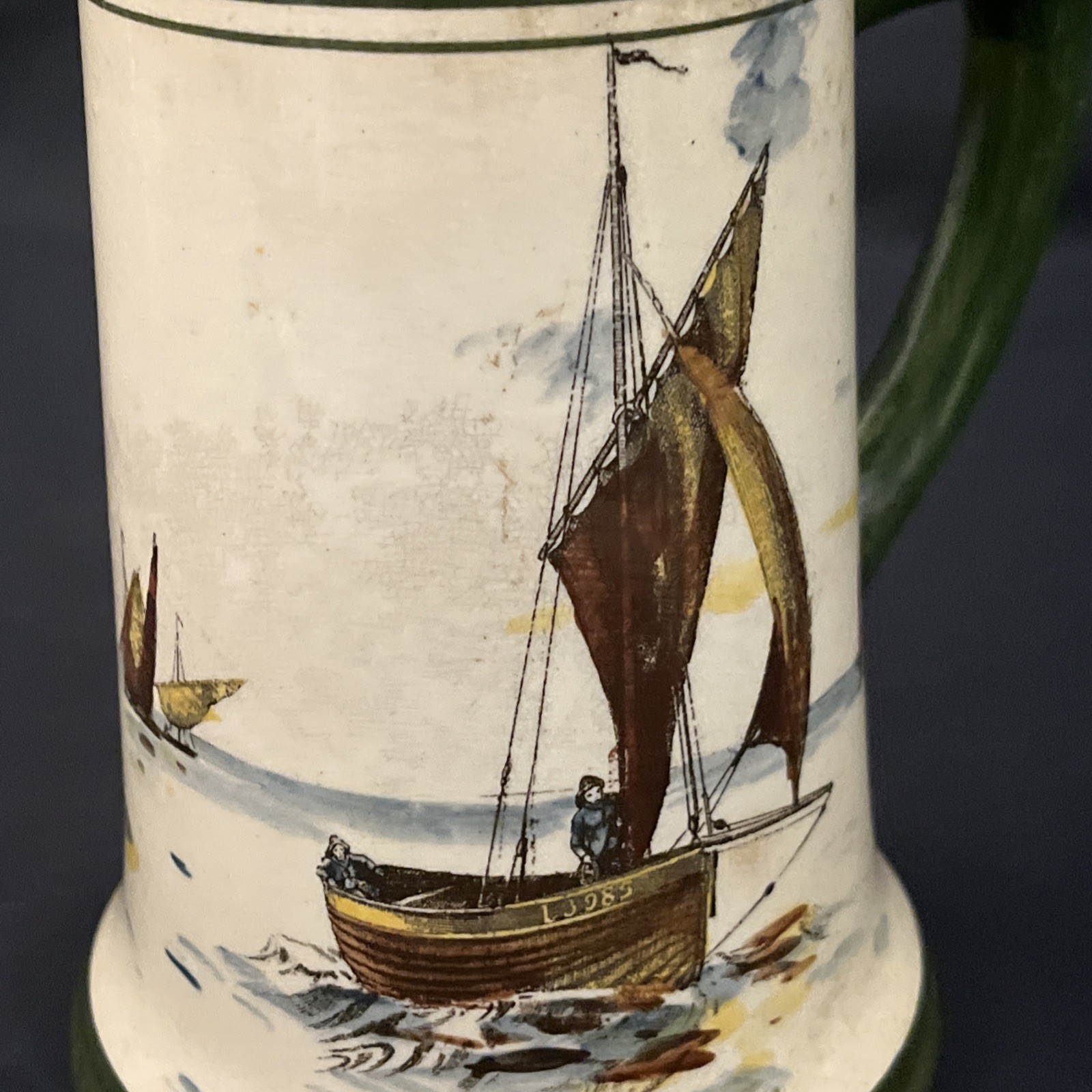 Royal Doulton England 5.5″ Beer Mug Cup Early 20th Century Sailing Boats Ships