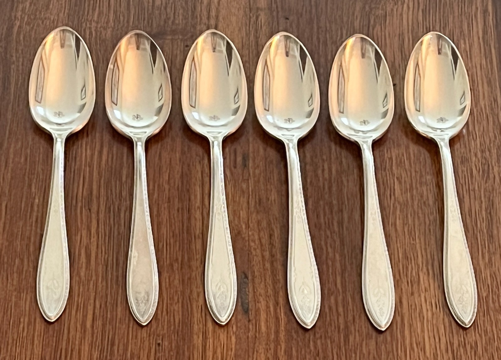 “Argosy” Teaspoons Spoons (6) 1847 Rogers Bros. Silverplated Vintage Flatware
