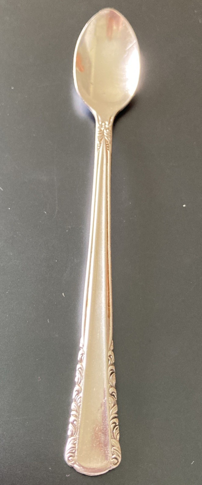 May Queen Holmes & Edwards International 5 1/8″ small oval mustard? spoon RARE