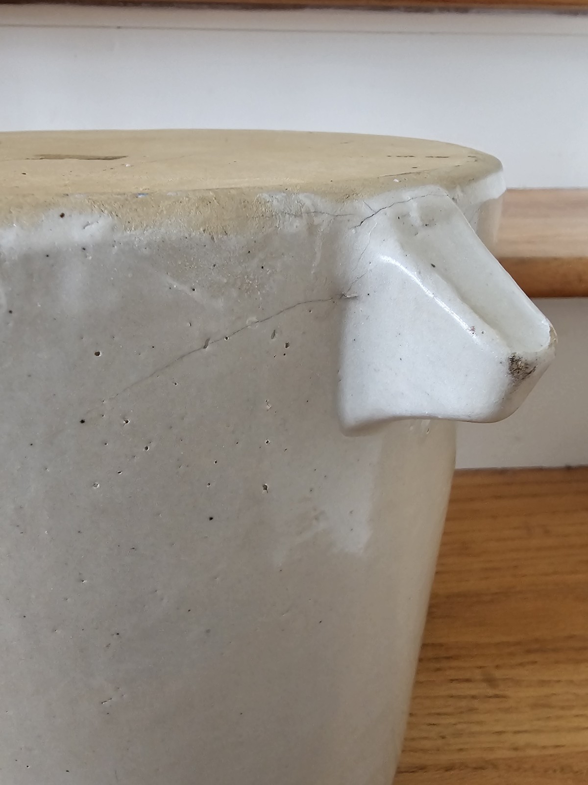 Red Wing Stoneware Crock Eureka Feeder Chicken Poultry Ski Oval 2 Gallon