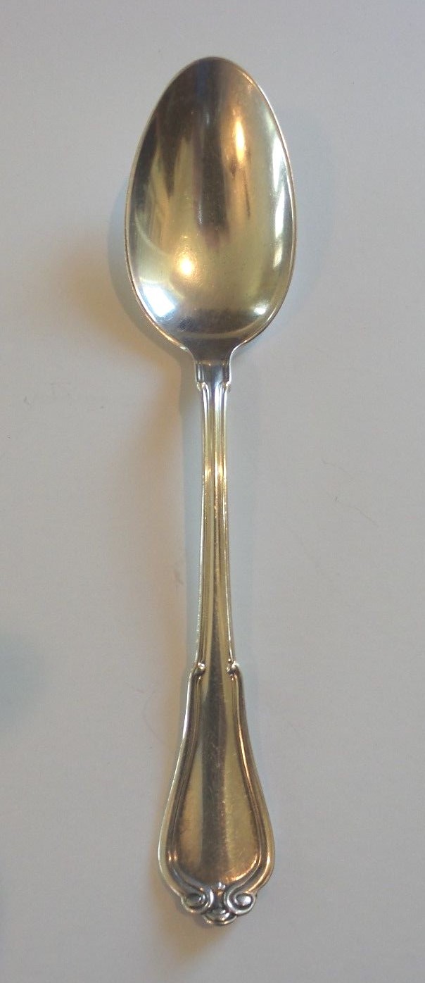 GORHAM “NORFOLK / VILLA NORFOLK” STERLING SILVER DEMITASSE SPOON, 15 grams