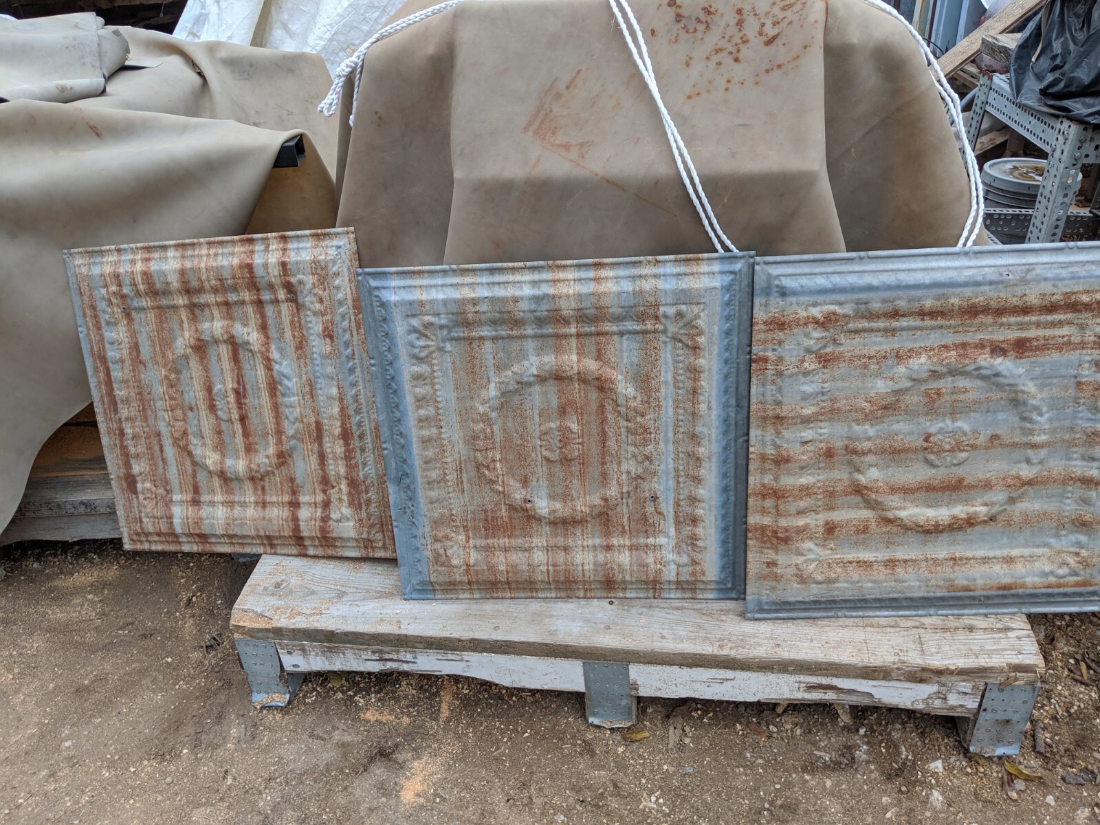 Antique Pressed Tin Ceiling (100 pieces)*Free Shipping* As Seen On Fixer Upper