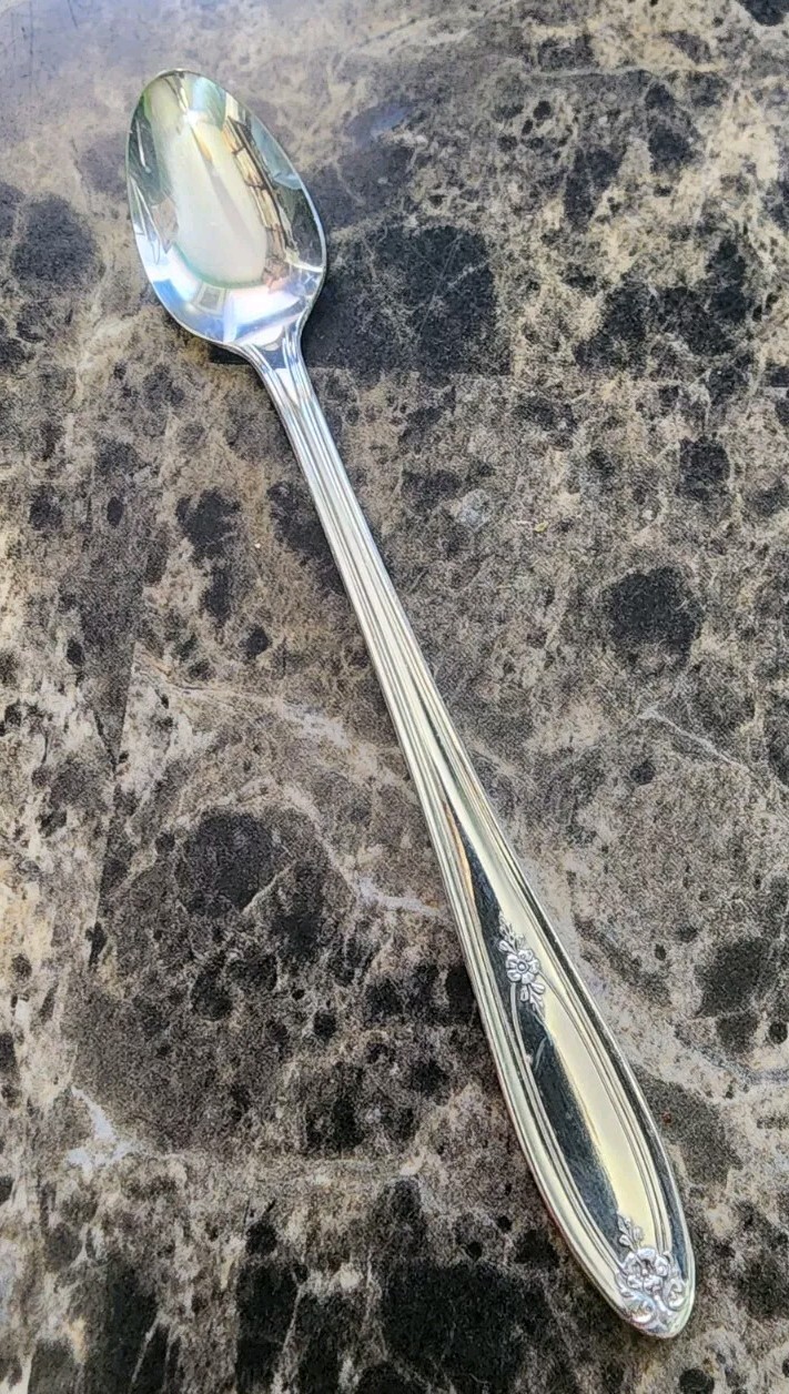 ONEIDA NOS ART DECO c1930 BELFORT / NEWPORT SILVERPLATED INFANT FEEDING SPOON🤱
