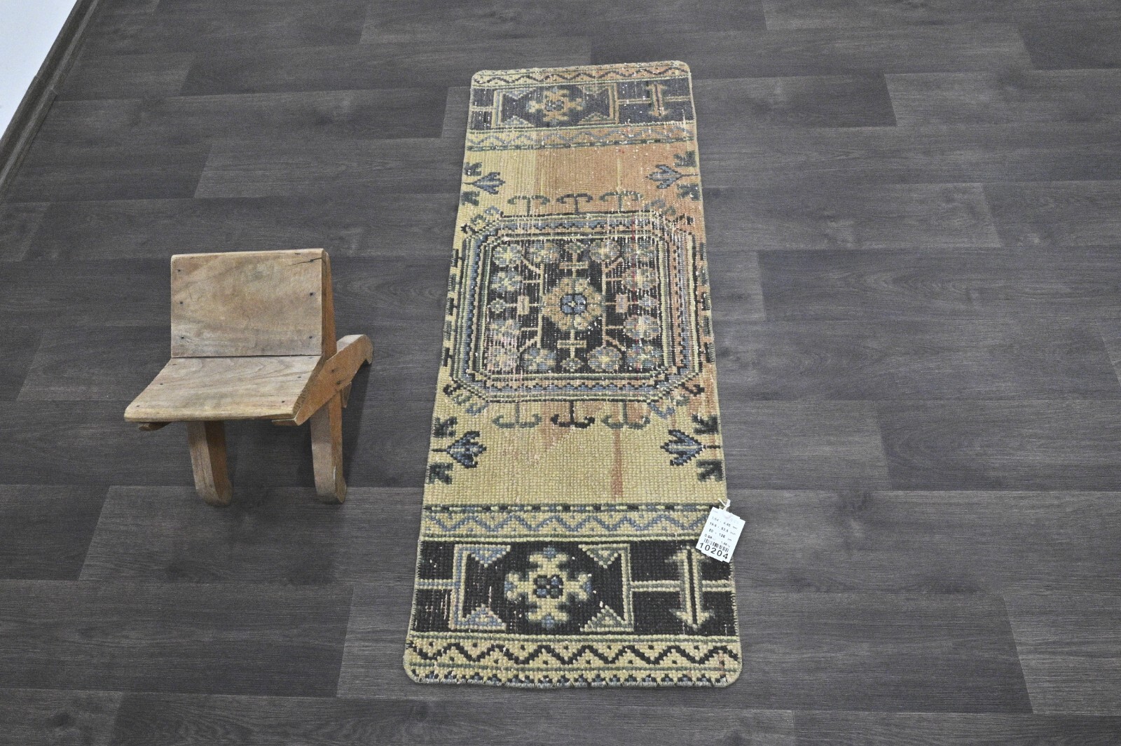 Oushak Turkish Doormat Rug 2×4 BEIGE Anatolian Handmade Vintage Small Kilim Rug