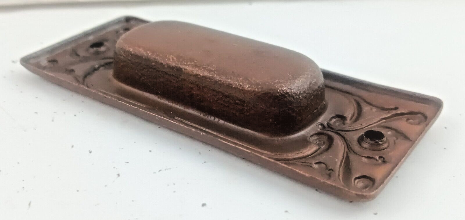 Vintage Antique Art Deco Recessed Pocket Door Pull Window Sash Lift
