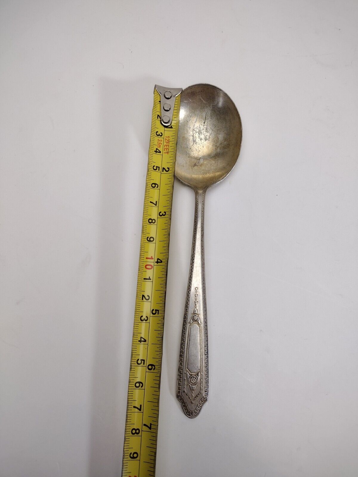 Vintage Monarch Silver Plate Serving Spoon Martinique Pattern