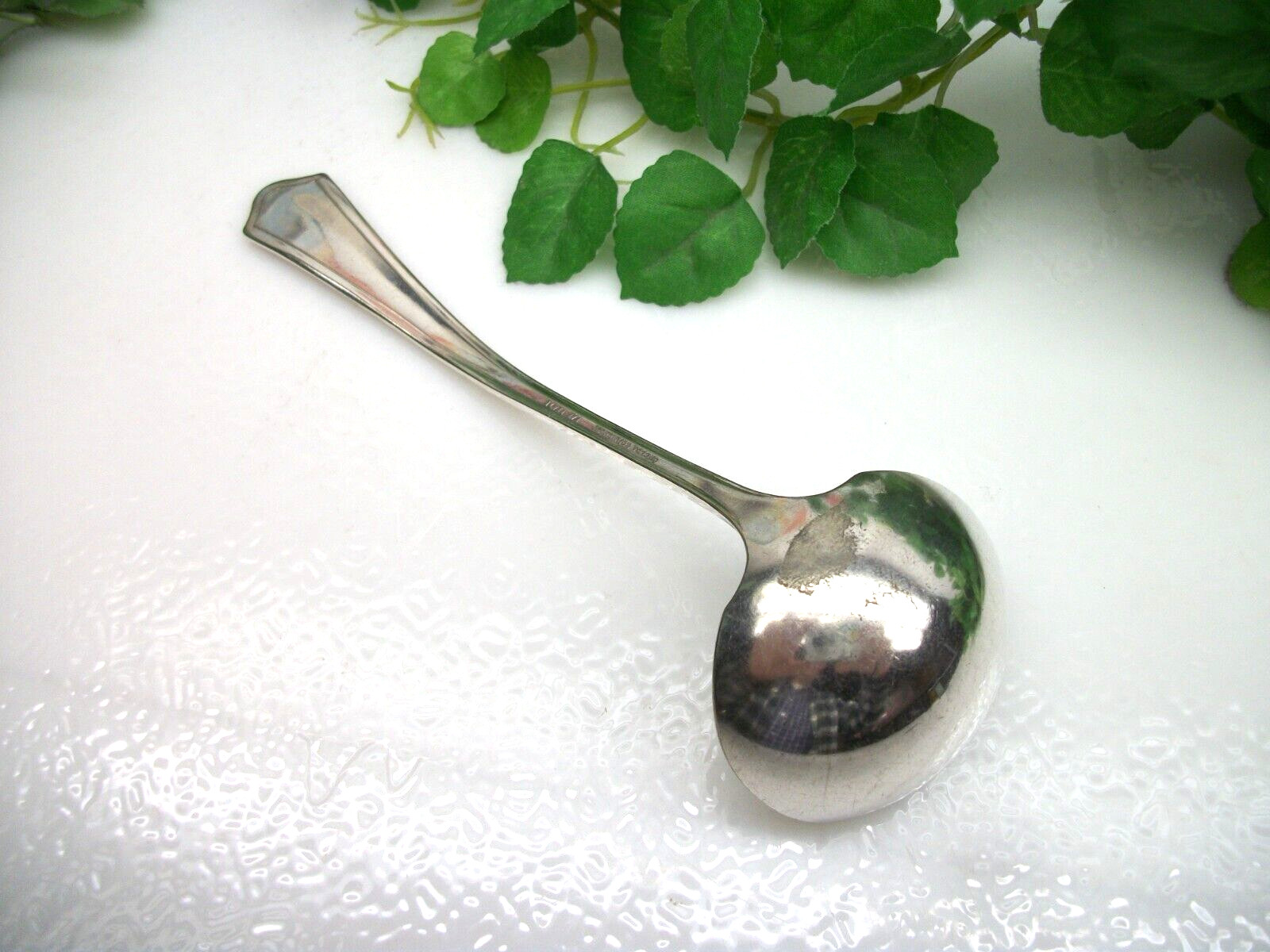 Oneida Community Silver Vernon ASHLEY Silverplate Cream Serving Ladle 1917