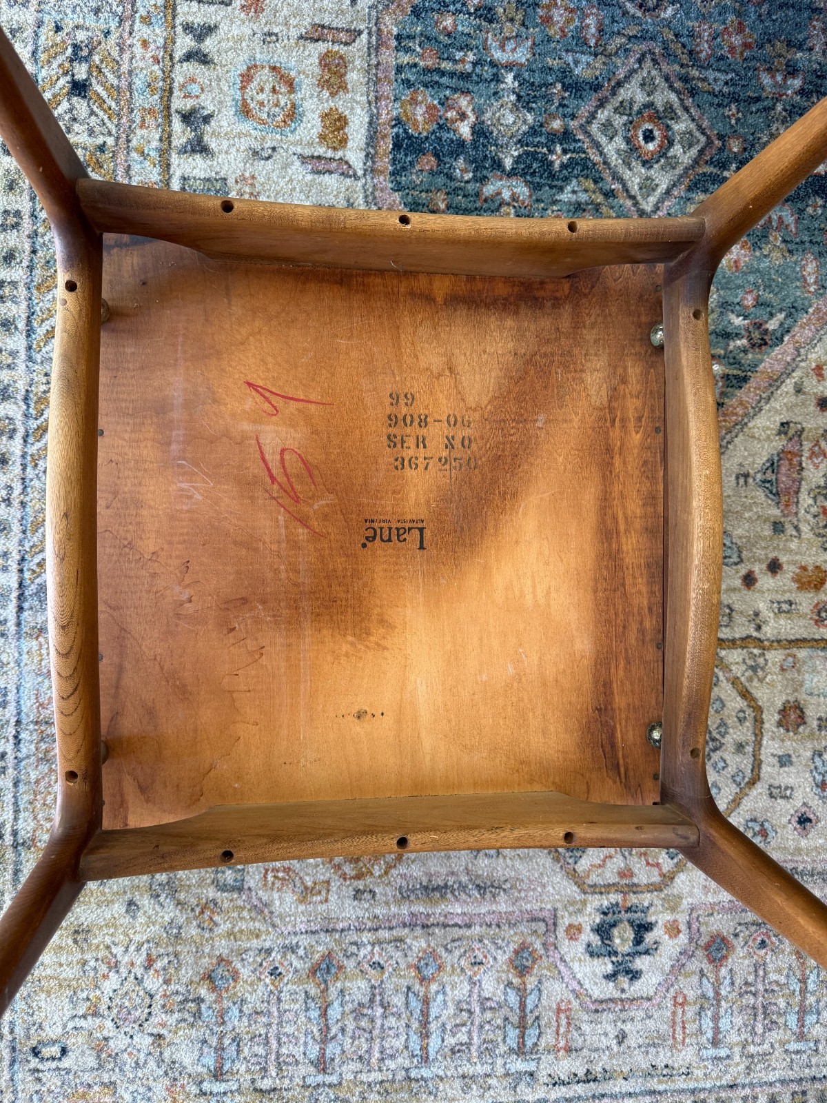 Lane “Perception” 908-06 Walnut Lamp Table — Mid-Century Modern Icon