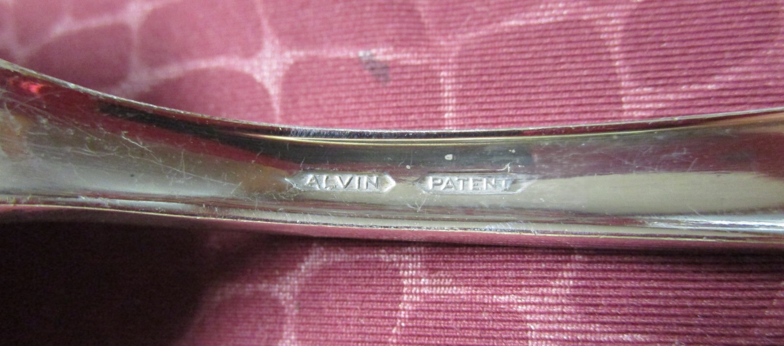 GEORGE WASHINGTON 1913 Large Serving Spoon Alvin Silverplate No Monograms bu
